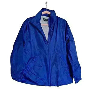 Lands' End‎ Sz M Nylon Windbreaker Lightweight Packable Vented